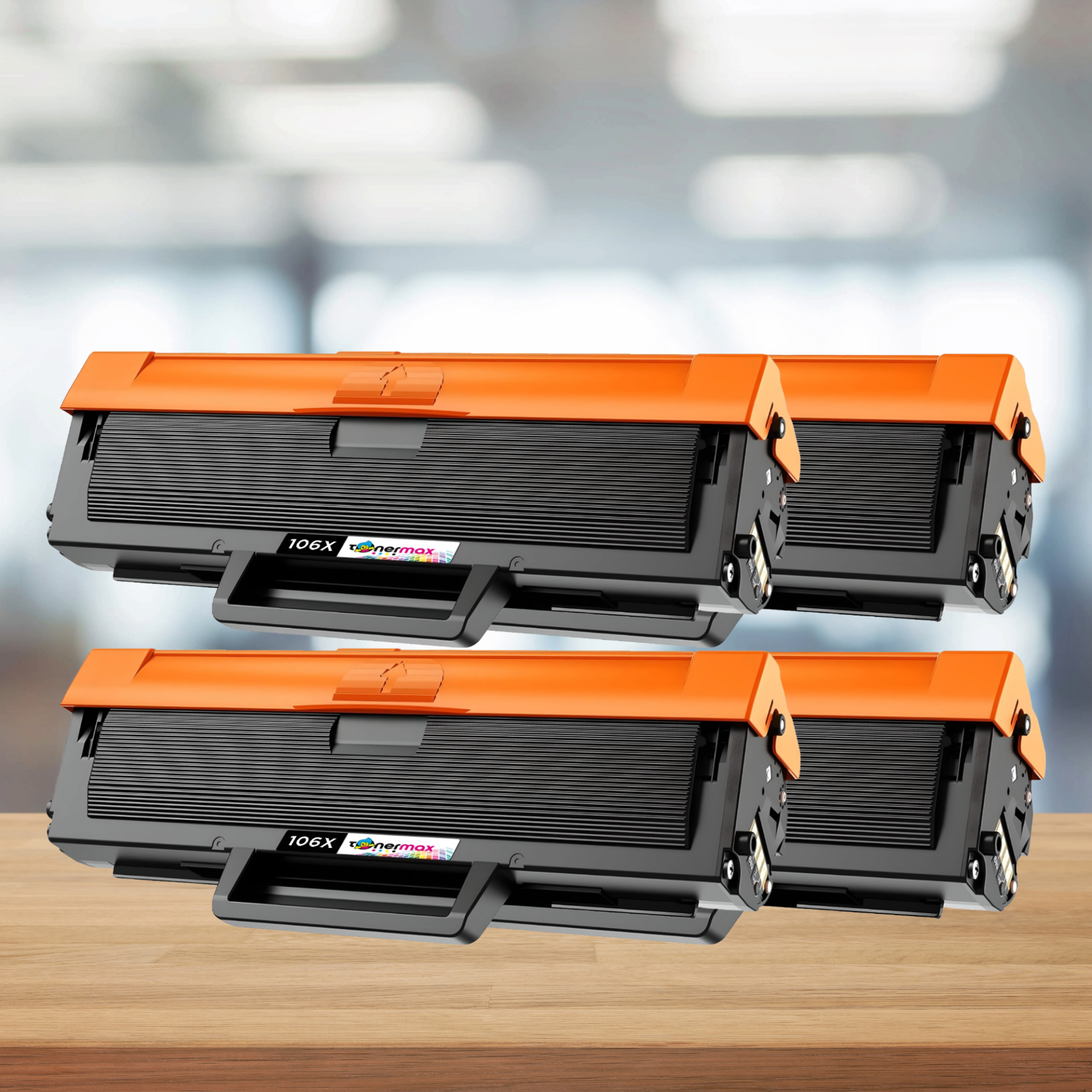 TonerMAX® W1106X Muadil Toner — Dörtlü Paket