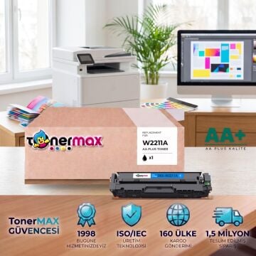Hp 207A W2211A Mavi Muadil Toner AA Plus / Color LaserJet Pro M255 / M282 / M283