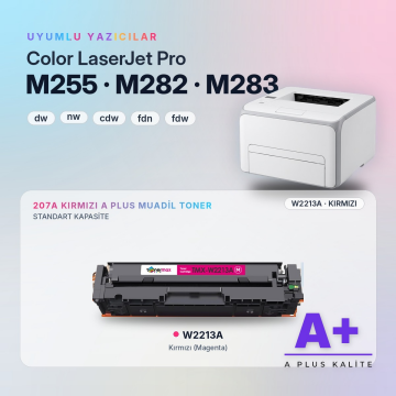 Hp 207A W2213A Kırmızı Muadil Toner A Plus / Color LaserJet Pro M255 / M282 / M283