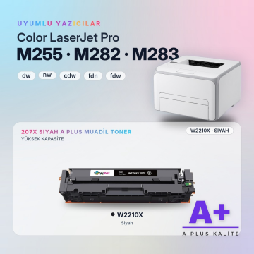 Hp 207X W2210X Siyah Muadil Toner A Plus / Color LaserJet Pro M255 / M282 / M283