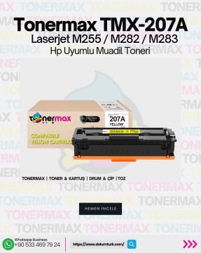 Hp 207A Muadil Toner Takım- Çipsiz/ Laserjet M255 / M282 / M283