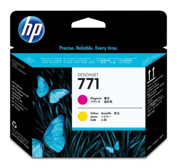 HP 771 CE018A Kırmızı ve Sarı Orjinal Desingjet Baskı Kafası