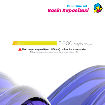 Utax PK-5020 Muadil Toner Sarı / P-C3563/ C3563i MFP / C3567 / C3567i MFP