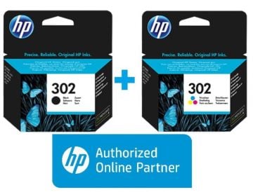 HP 302 Siyah ve Renkli Avantaj Paket Orjinal Kartuş