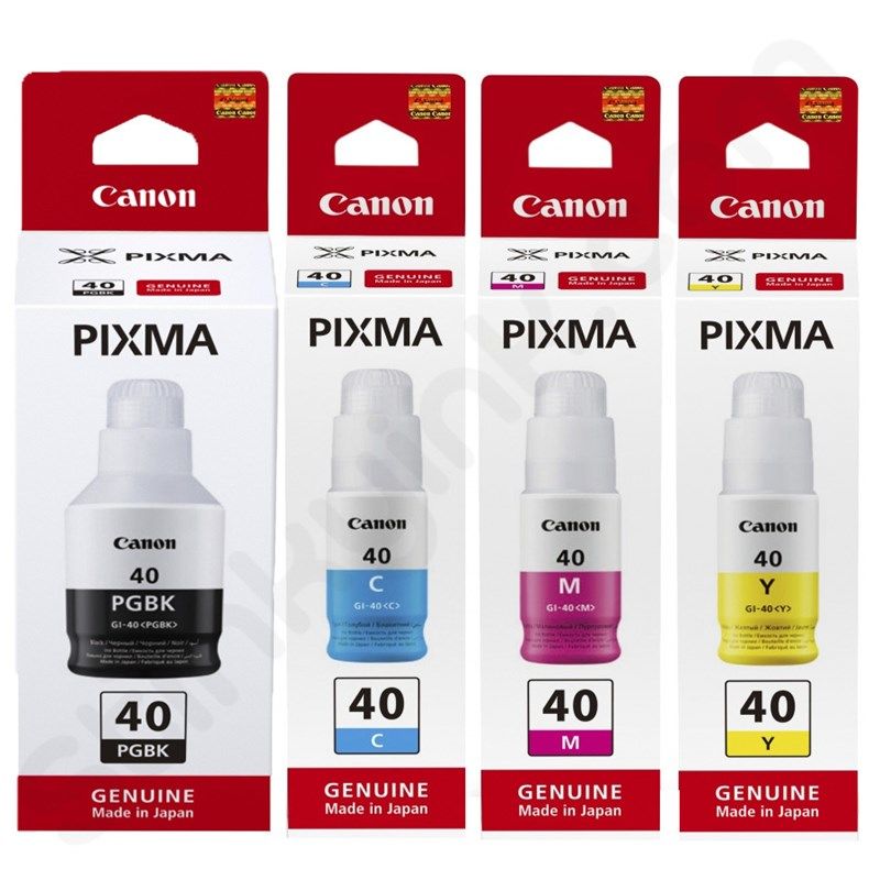 Canon GI-40 Orjinal Mürekkep Takımı / Pixma G5040 / Pixma G6040 Orjinal Set Mürekkep