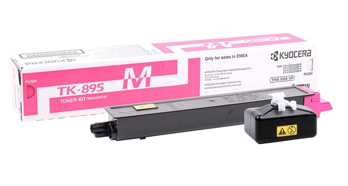 Kyocera TK-895 Kırmızı Orjinal Toner / FSC8020 / FSC8025 / FSC8520 / FSC8525