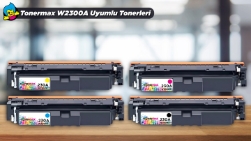 Hp 230A W2300A Muadil Toner Takımı - Çipli / Hp Color LaserJet Pro 4203dn / 4203dw / 4303dw / 4303fdn / 4303fdw