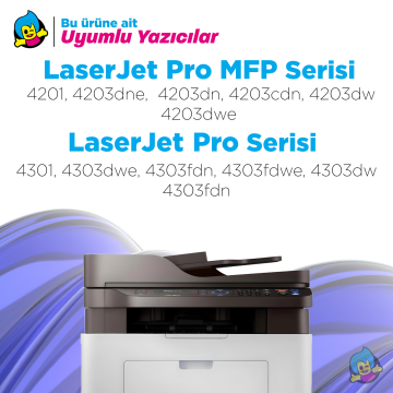 Hp 230A W2302A Muadil Toner Sarı- Çipli / Hp Color LaserJet Pro 4203dn / 4203dw / 4303dw / 4303fdn / 4303fdw