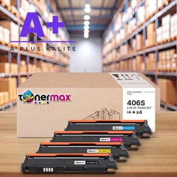 Samsung CLT-K406S Muadil Toner Set A Plus / CLP360 / CLP365 / CLX3300 / CLX3305 / C410 / C460