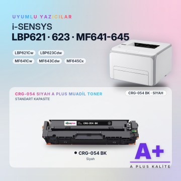 Canon CRG-054 Siyah Muadil Toner A Plus / LBP621Cw / LBP623Cdw / MF641Cw / MF643Cdw / MF645Cx