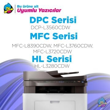 Brother TN-279XL Muadil Toner Mavi- Çipli / DCP-L3560CDW / HL-L3280CDW / MFC-L3760CDW / L8390CDW