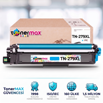 Brother TN-279XL Muadil Toner Mavi- Çipli / DCP-L3560CDW / HL-L3280CDW / MFC-L3760CDW / L8390CDW