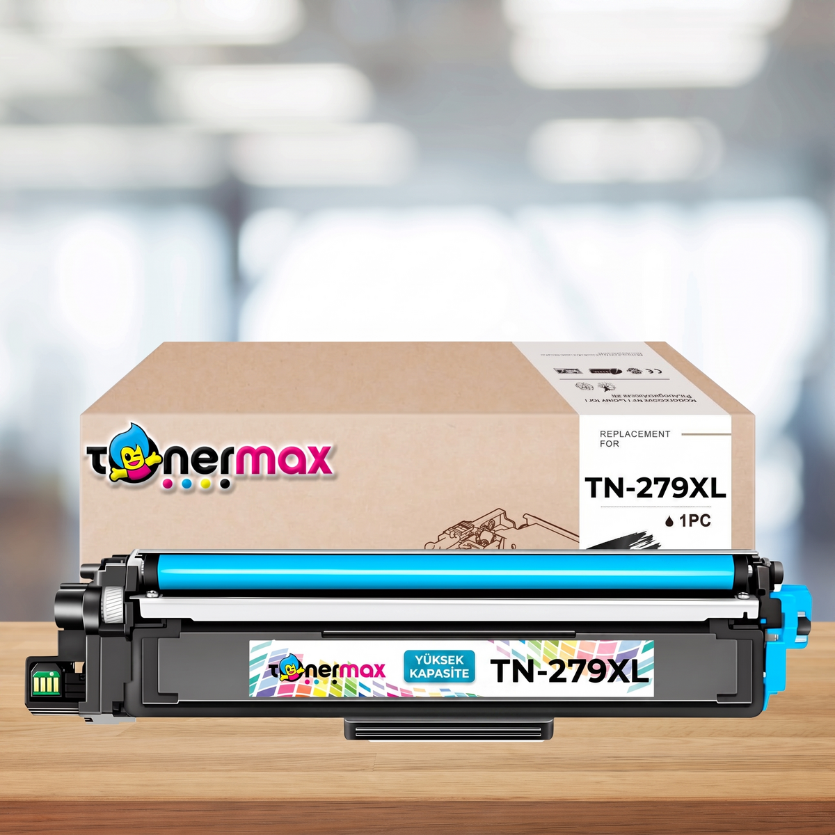 Brother TN-279XL Muadil Toner Mavi- Çipli / DCP-L3560CDW / HL-L3280CDW / MFC-L3760CDW / L8390CDW