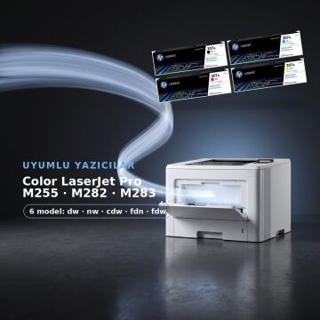 Hp 207A Orjinal Toner Set Avantaj Paket / Color LaserJet Pro M255 / M282 / M283 / W2210A / W2211A / W2212A / W2213A
