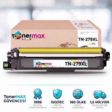 Brother TN-279XL Muadil Toner Sarı- Çipli / DCP-L3560CDW / HL-L3280CDW / MFC-L3760CDW / L8390CDW