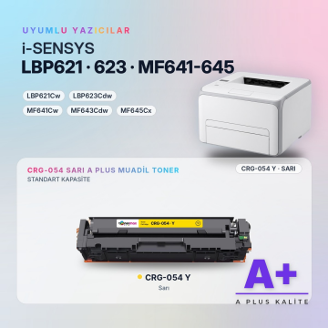 Canon CRG-054 Sarı Muadil Toner A Plus / LBP621Cw / LBP623Cdw / MF641Cw / MF643Cdw / MF645Cx