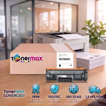 Hp 136X-W1360X Muadil Toner - Çipli/ M211 / M236 Yüksek Kapasite