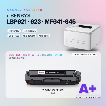 Canon CRG-054H Siyah Muadil Toner A Plus / LBP621Cw / LBP623Cdw / MF641Cw / MF643Cdw / MF645Cx