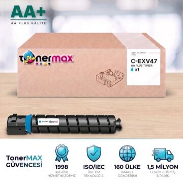 Canon C-EXV47 Mavi Muadil Toner AA Plus / iR-ADV C250 / C255 / C350 / C351 / C355