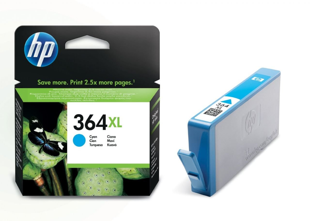 HP 364XL CB323E (SPOT / ŞUBAT 2020) Yüksek Kapasite Mavi Orjinal Kartuş / HP Photosmart B8550 / C53244 / C5380 / C63244 / C6380 / D5460 / 5510 Kartuş