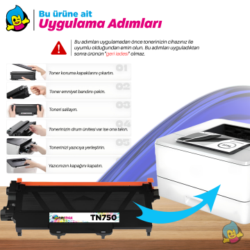 Brother TN-750 / TN-3350  Muadil Toner/ HL-5440 / 5450 / 5470 / 6180 / DCP-8110 / 8250 / MFC-8510 / 8520 / 8920 / 8950