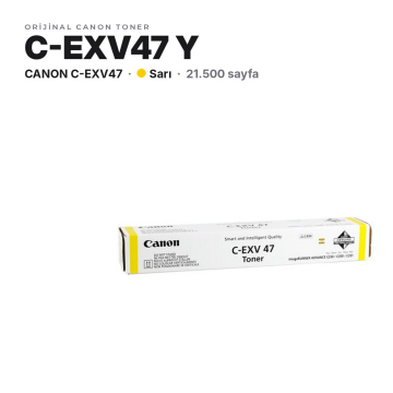 Canon C-EXV47 / iR-ADV C250 / C255 / C350 / C351 / C355 Sarı Orjinal Toner