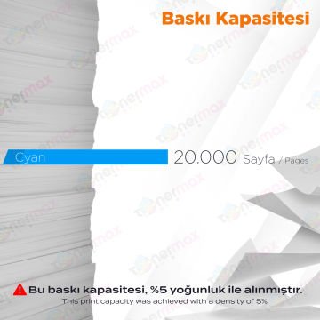 Kyocera TK-8375 Muadil Toneri Mavi / Kyocera Taskalfa 3554ci