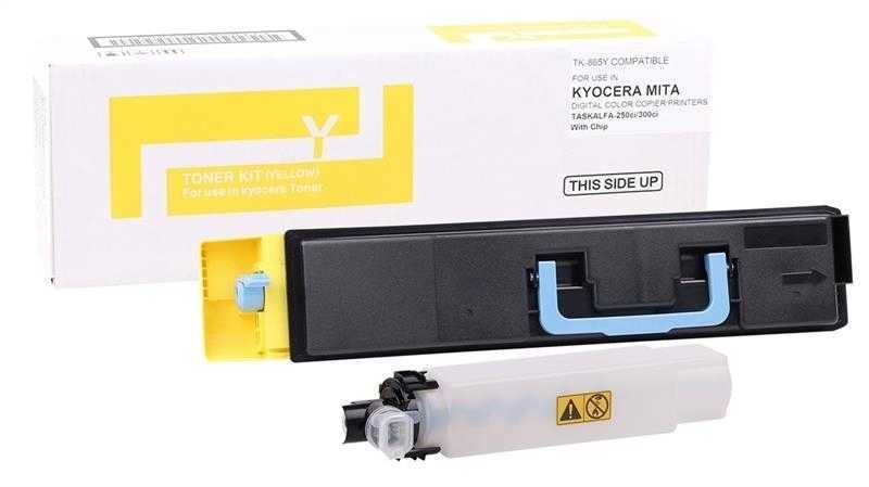 Kyocera Mita TK-865 / TASKalfa 250ci / 300ci Sarı Muadil Toneri