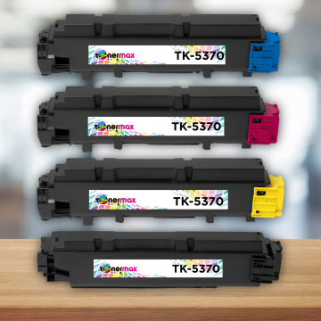 Kyocera TK-5370 Muadil Toner Takım – ECOSYS MA3500cix, MA3500cifx, PA3500cx Yazıcılarla Uyumlu, Çipli