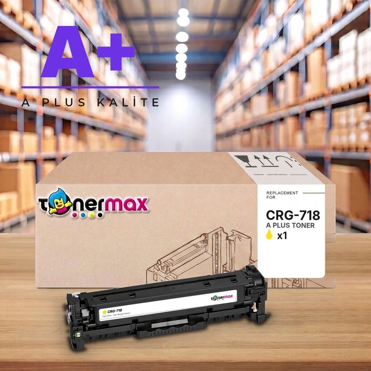TonerMAX® CRG-718 Sarı Muadil Toner — A Plus