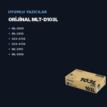 Samsung MLT-D103L Orjinal Toner / ML2950 / ML2955 / SCX-4726 / SCX-4729 / ML2951