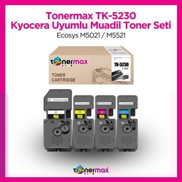 Kyocera TK-5230 Muadil Toner Seti / Ecosys M5021 / M5521