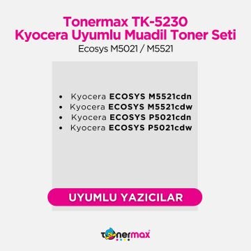 Kyocera TK-5230 Muadil Toner Seti / Ecosys M5021 / M5521