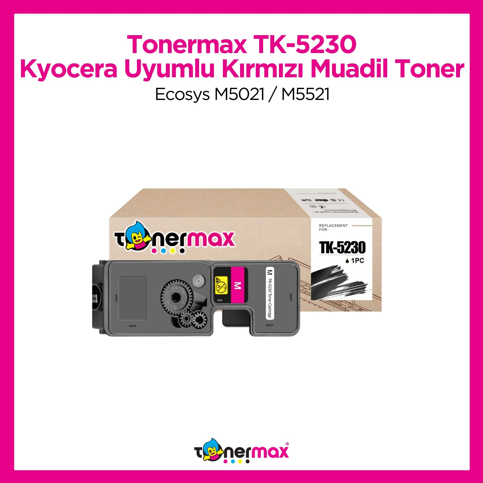 Kyocera TK-5230 Muadil Toner Kırmızı / Ecosys M5021 / M5521
