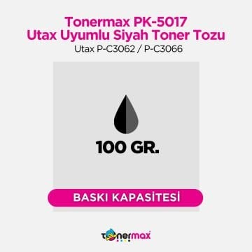 Utax PK-5017 Toner Tozu Siyah/ Utax P-C3062 / P-C3066