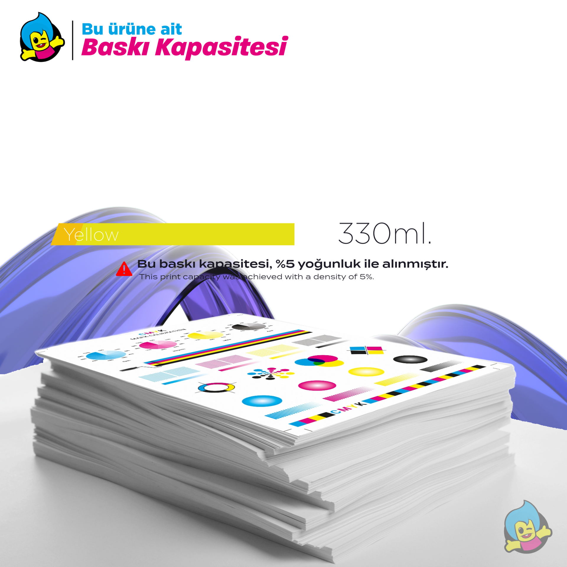 Tonermax PFI-307Y Sarı Muadil Kartuş 330ml Baskı Kapasitesi ve Performans Detayları