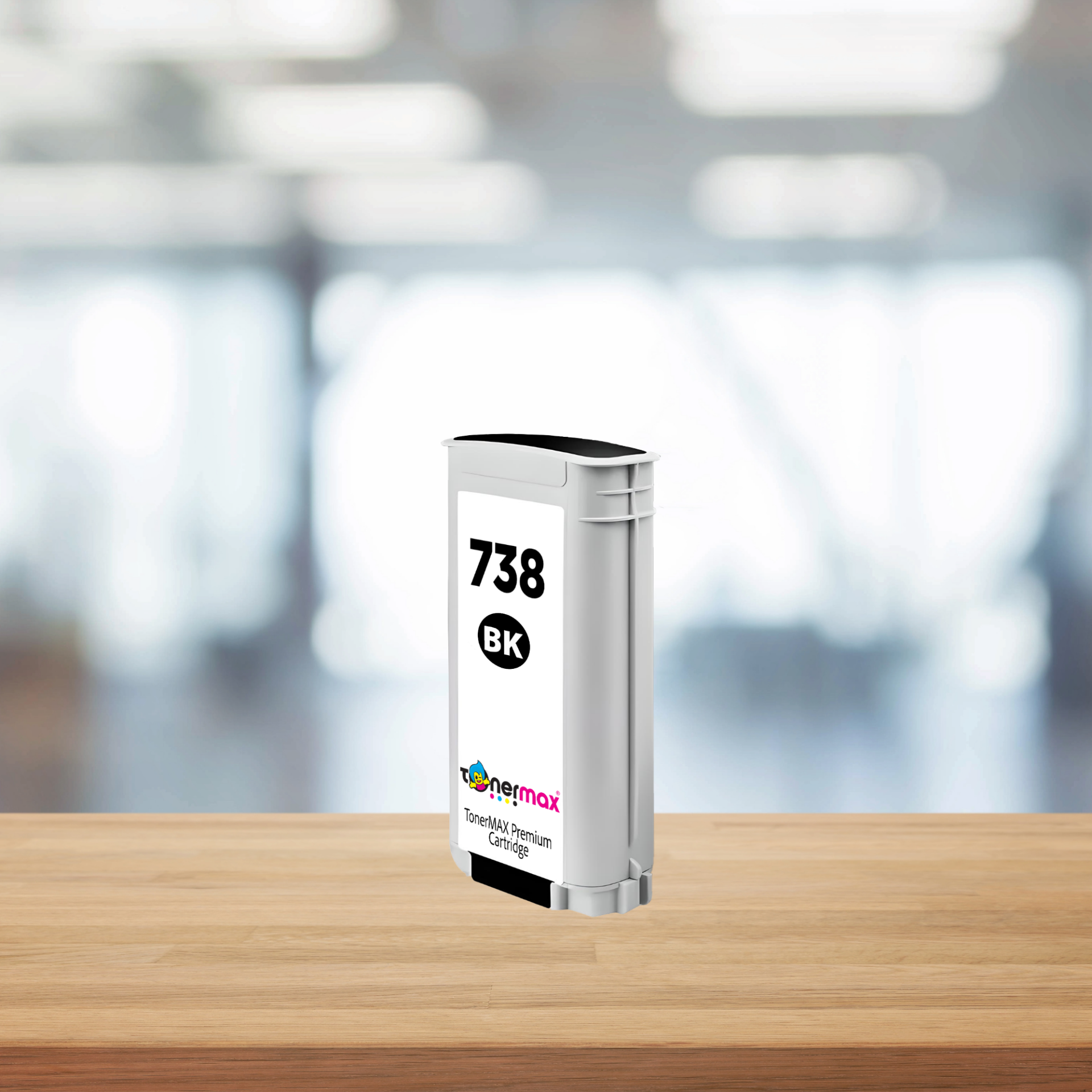 Hp 738 (498N4A) 130 ml Siyah Muadil Kartuş / DesignJet T850 / T950