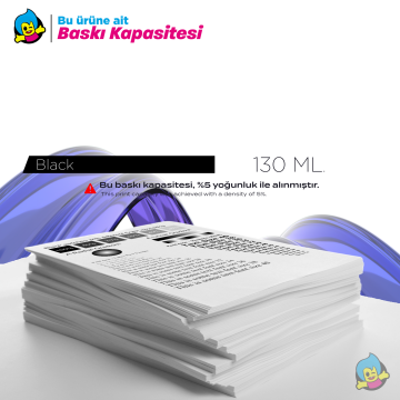 Hp 738 (498N4A) 130 ml Siyah Muadil Kartuş / DesignJet T850 / T950