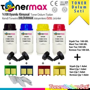 Epson CX16  / C1600 Toner Dolum Seti