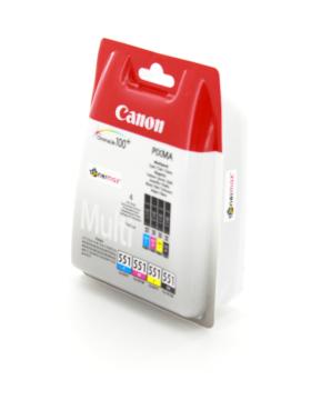 Canon CLI-551 Orjinal 4'lü Kartuş Seti