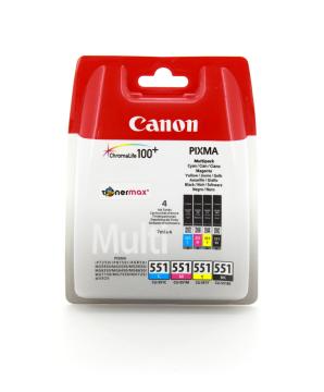 Canon CLI-551 Orjinal 4'lü Kartuş Seti