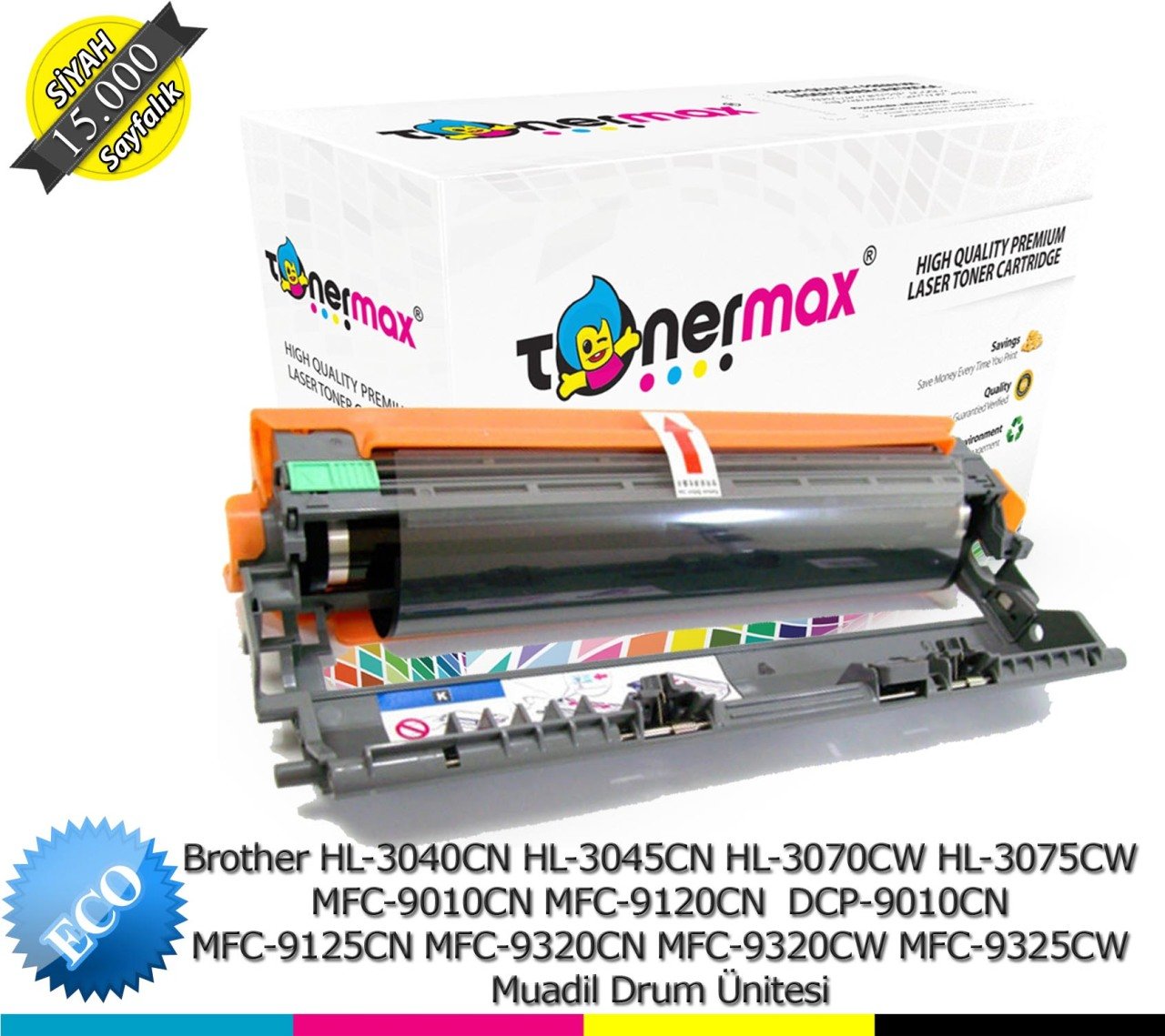 Brother DR210 Muadil Drum Ünitesi Sarı/ DR230 / DR240 , DCP-9010CN, HL-3040CN, HL-3070CW, MFC-9120CN, MFC-9320CW