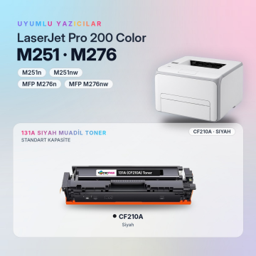 Hp 131A CF210A Muadil Toner Siyah / Pro 200 M276 / M251