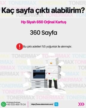HP 650 CZ101A Orjinal Siyah Kartuş