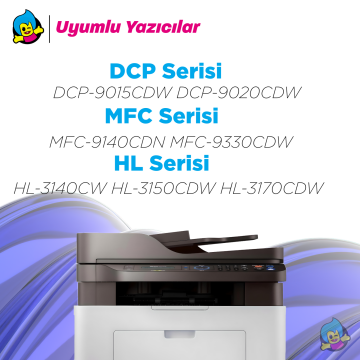 Brother TN221 / TN241 / TN251 / TN261 Muadil Toneri Sarı