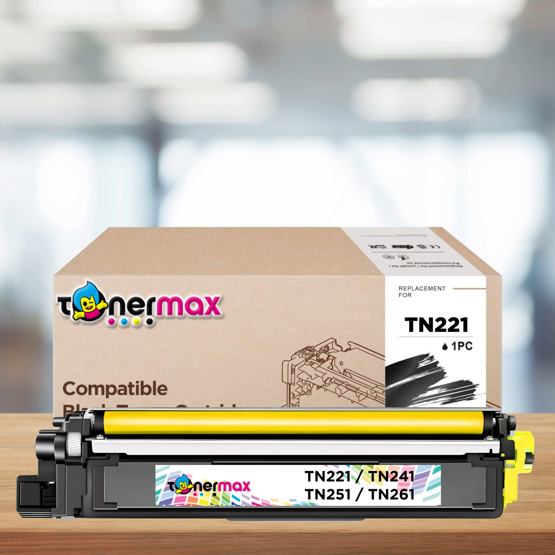 Brother TN221 / TN241 / TN251 / TN261 Muadil Toneri Sarı