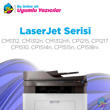 HP 125A CB540A  / CP1215 / CP1515 / CM1312 Siyah Muadil Toneri - Ekonomik