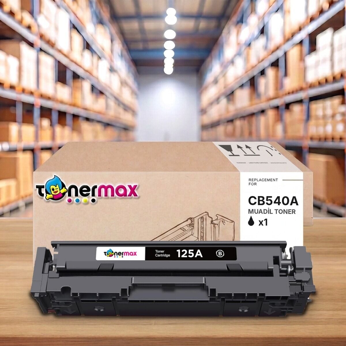 HP 125A CB540A Siyah muadil toner