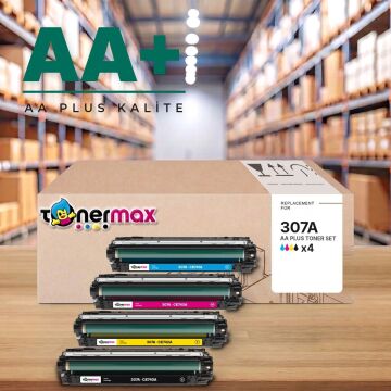 Hp 307A CMYK Muadil Toner Seti AA Plus / Color LaserJet CP5225 / CP5225n / CP5225dn / CE740A / CE741A / CE742A / CE743A