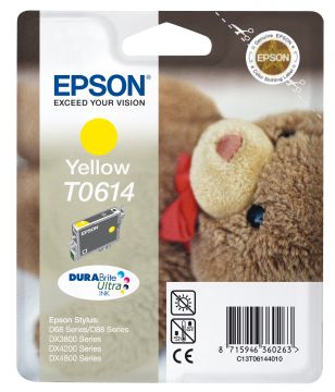 Epson T0614 / D68 / D88 / D3850 / D4200 / DX3800 / DX3850 / DX4200 / DX4250 / DX4800 / DX4850 Sarı Orjinal Kartuş